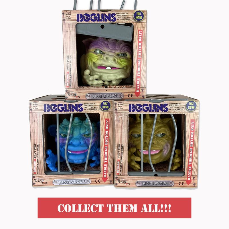 TriAction Toys Boglins 8-Inch Foam Monster Puppet | King Vlobb