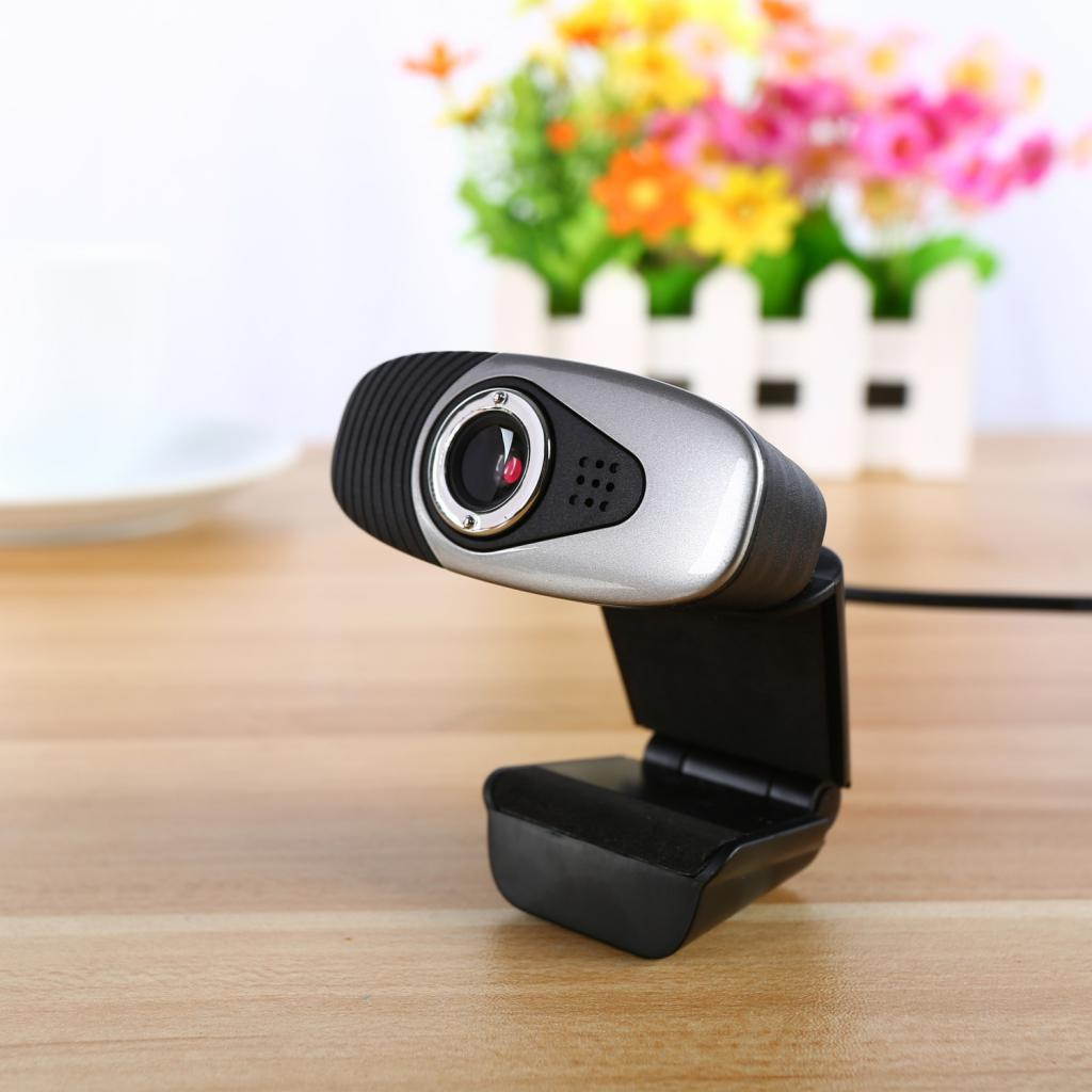 A871 Web Camera USB Webcam Web Cam Desktop Camera With Built-in MIC  Grey