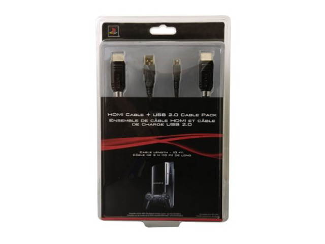 SONY HDMI Cable & USB 2.0 Cable Pack PS3