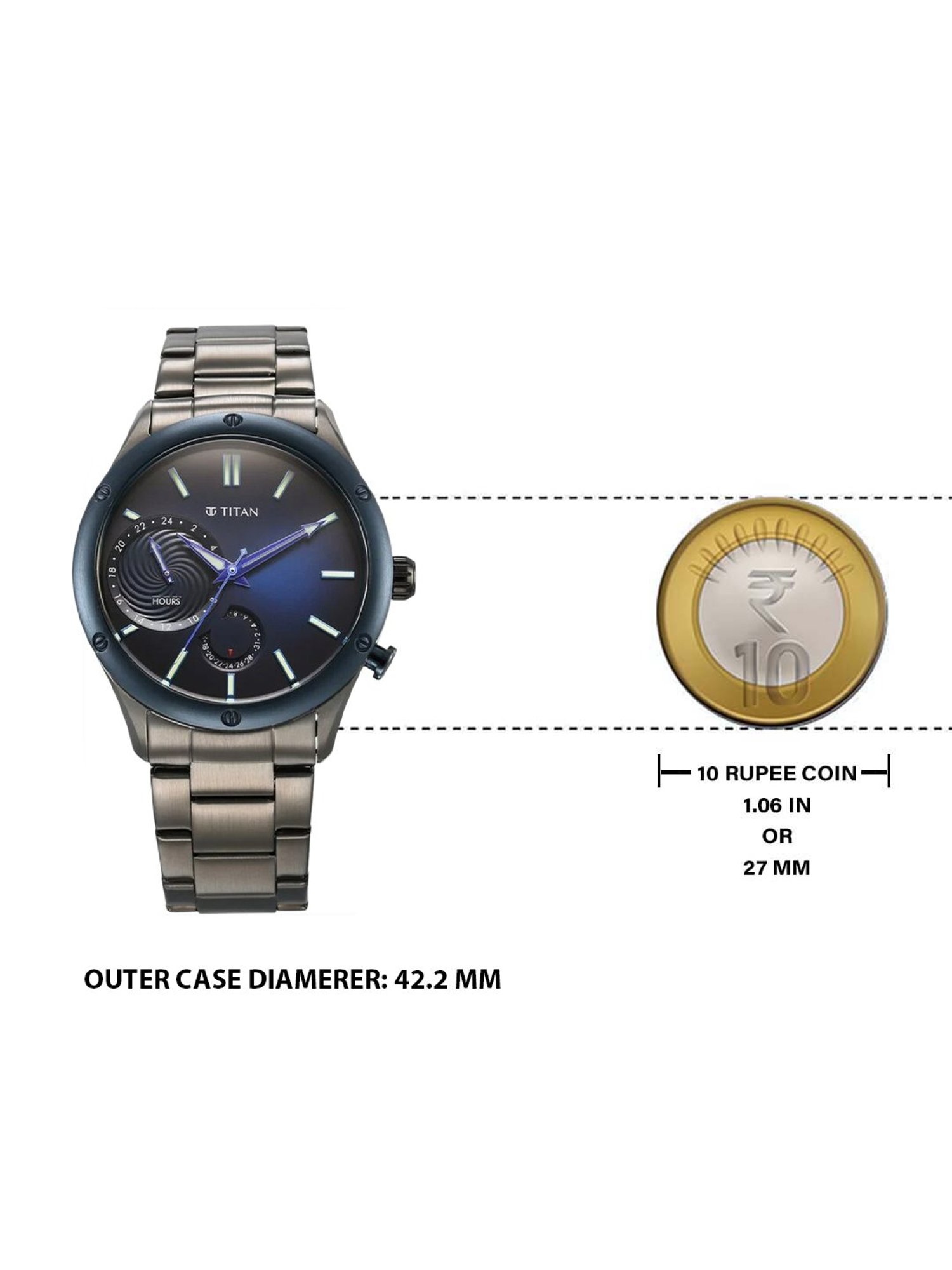 Titan 10009KM01 Stellar Analog Watch for Men