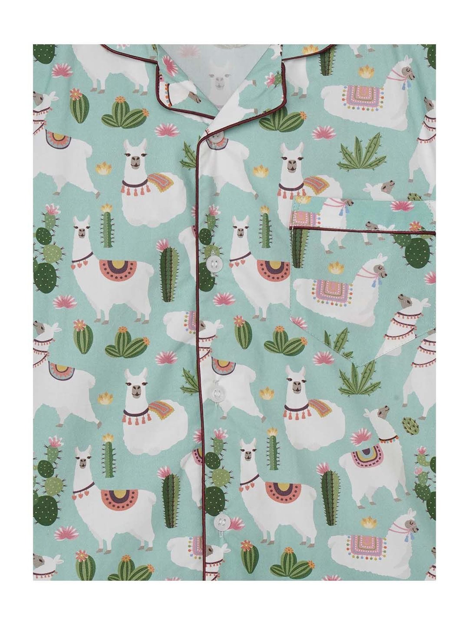 Fluffalump Boys Multicolor Cotton Printed Nightwear Top & Pants Set