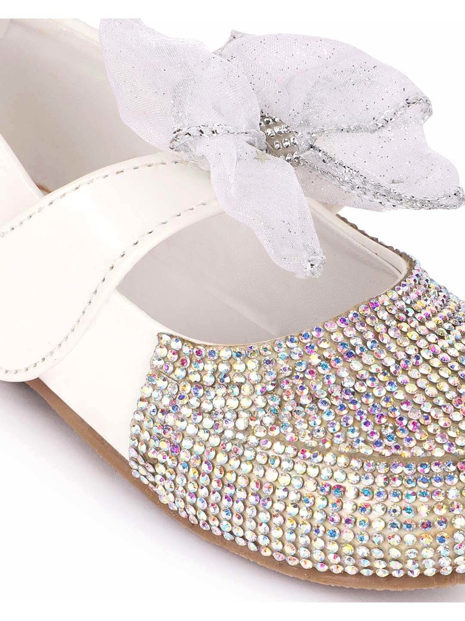 Minesole Kids White Mary Jane Shoes