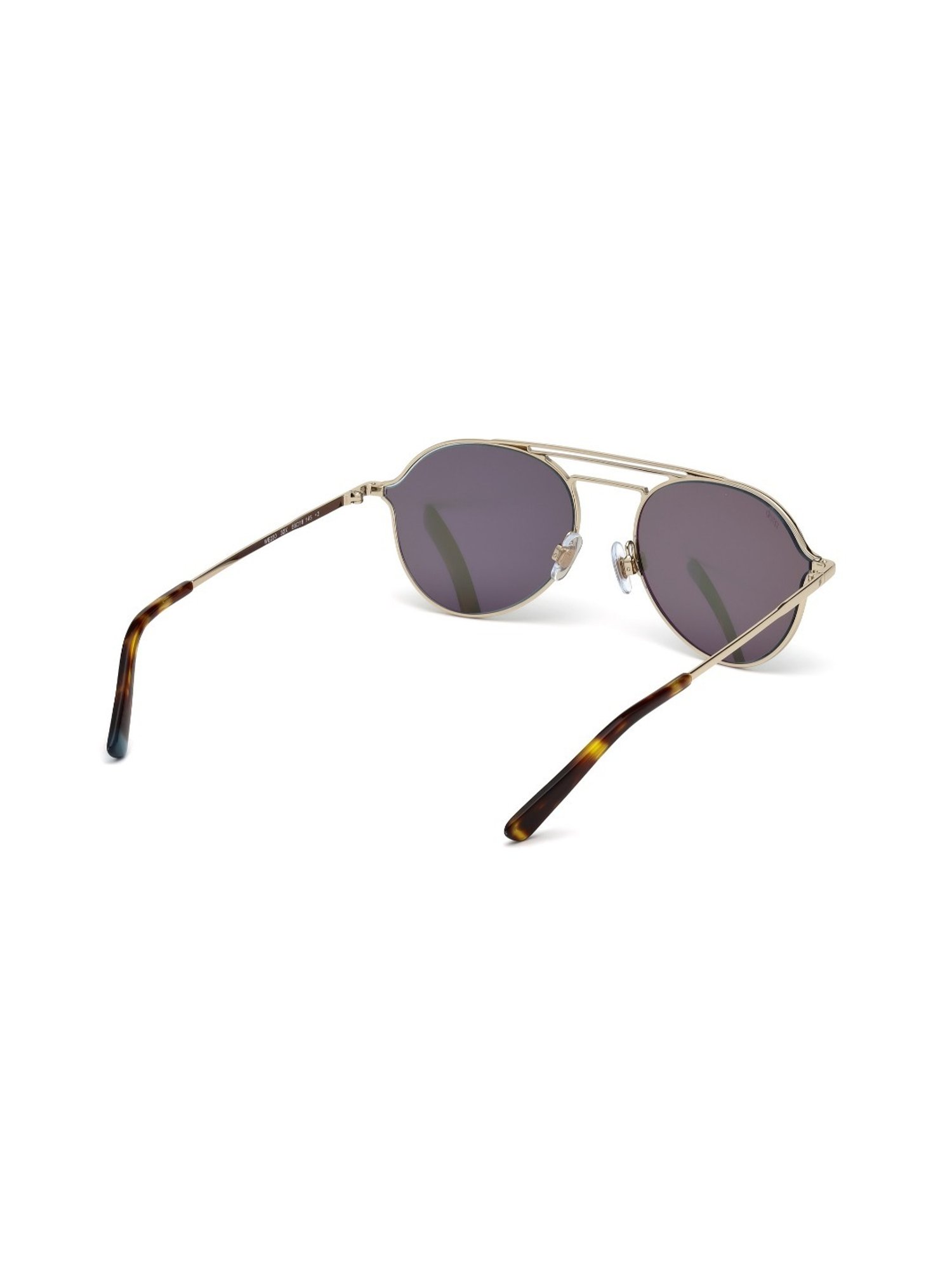 Web Eyewear Blue Pilot Sunglasses for Men Designed in Italy