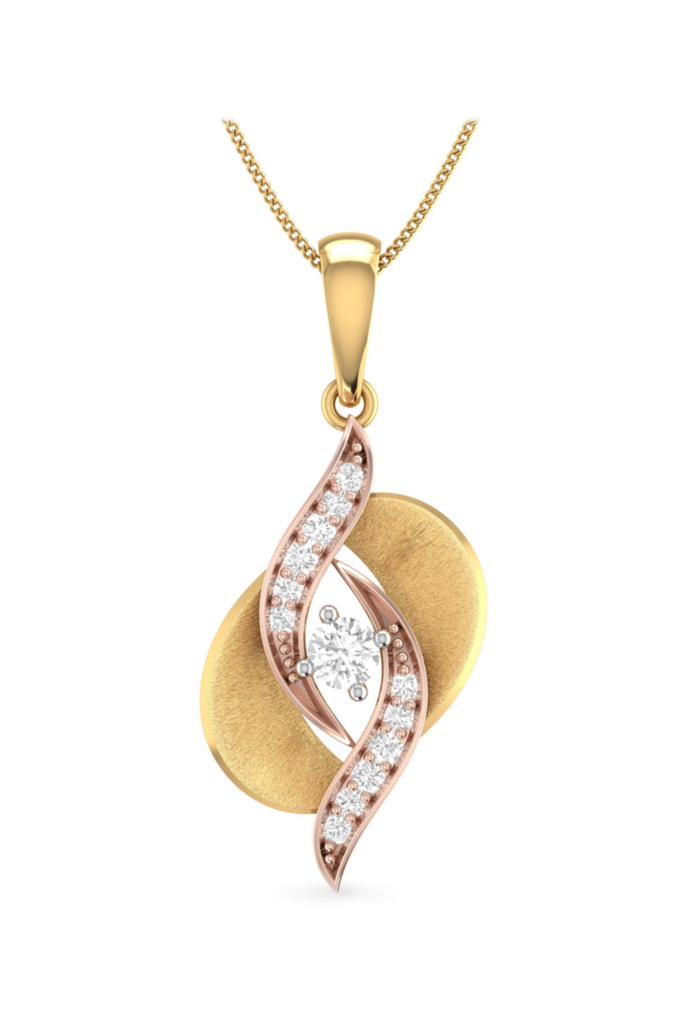 PC Jeweller Corran 22 kt Gold Pendant without Chain