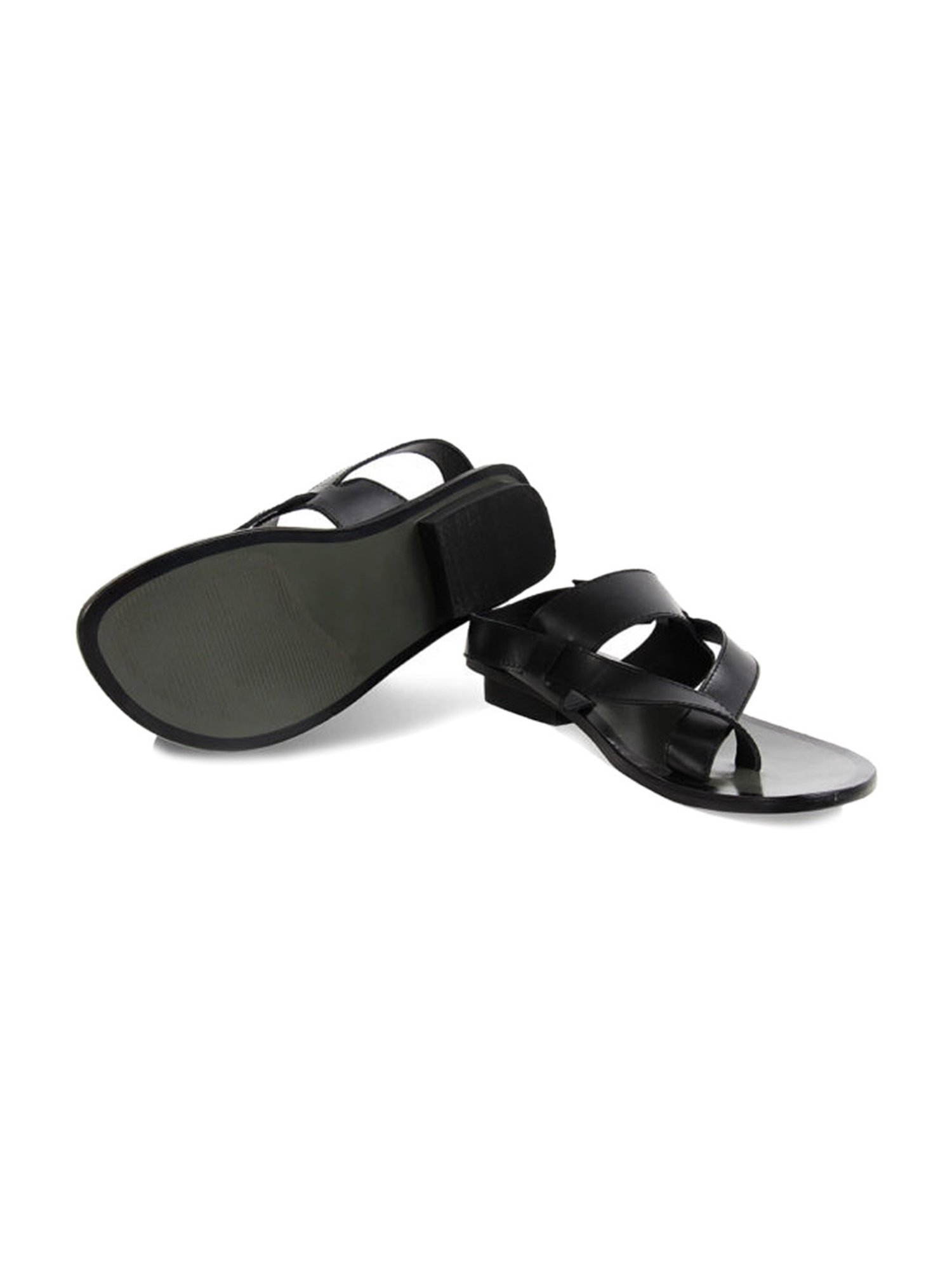 Zuccaro by Regal Black Back Strap Sandals