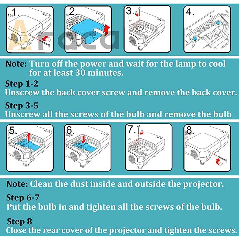 PKL2615U PKL2615UG Projector Lamp for JVC DLAX550R X570 X5900BE RX400 RS500 RS600 X5000 X5500 X7500 X9500 Replacement Projector Lamp