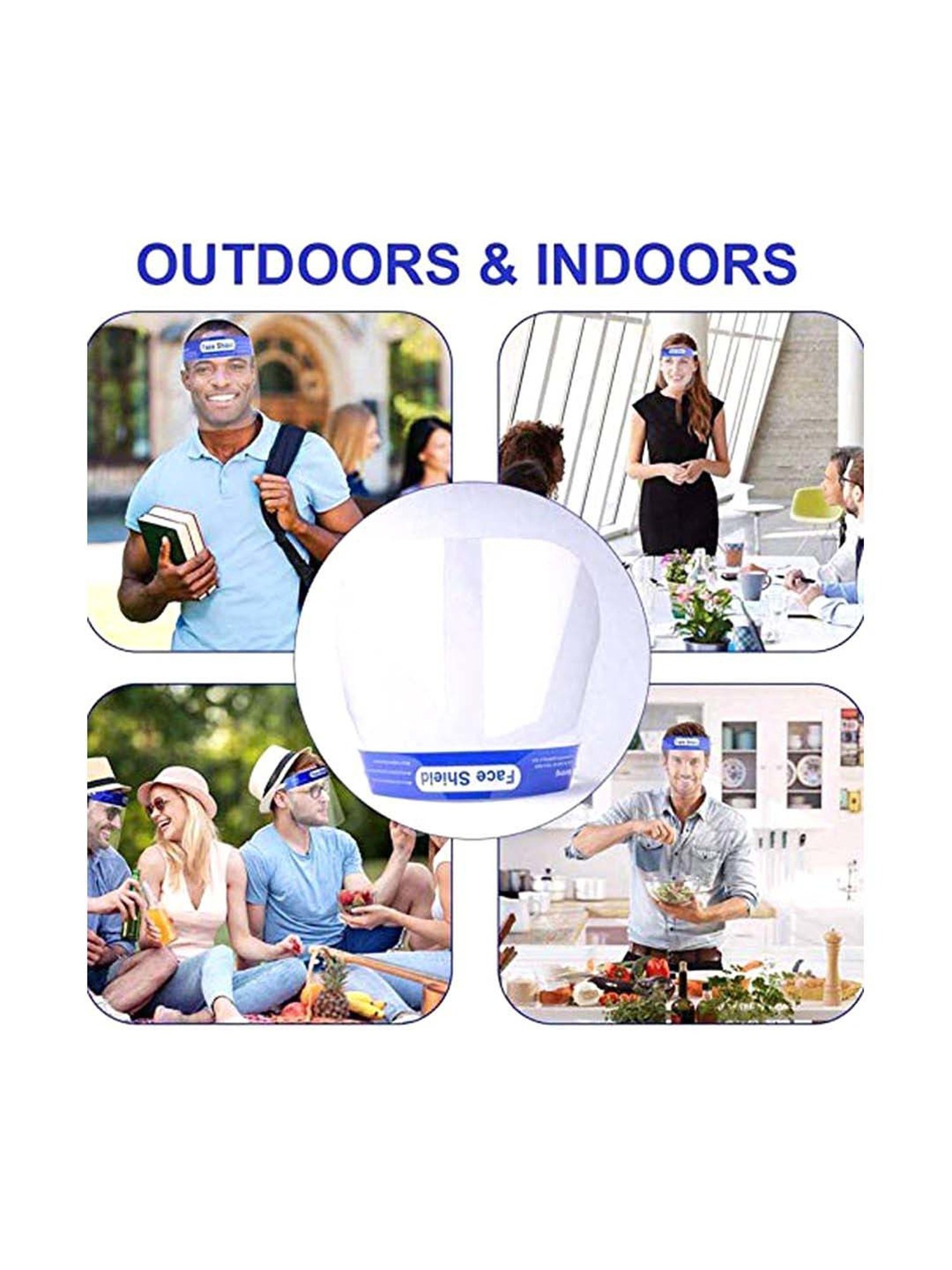 MCP Full Frontal Protection Face Shield - Pack of 1 (Transparent)