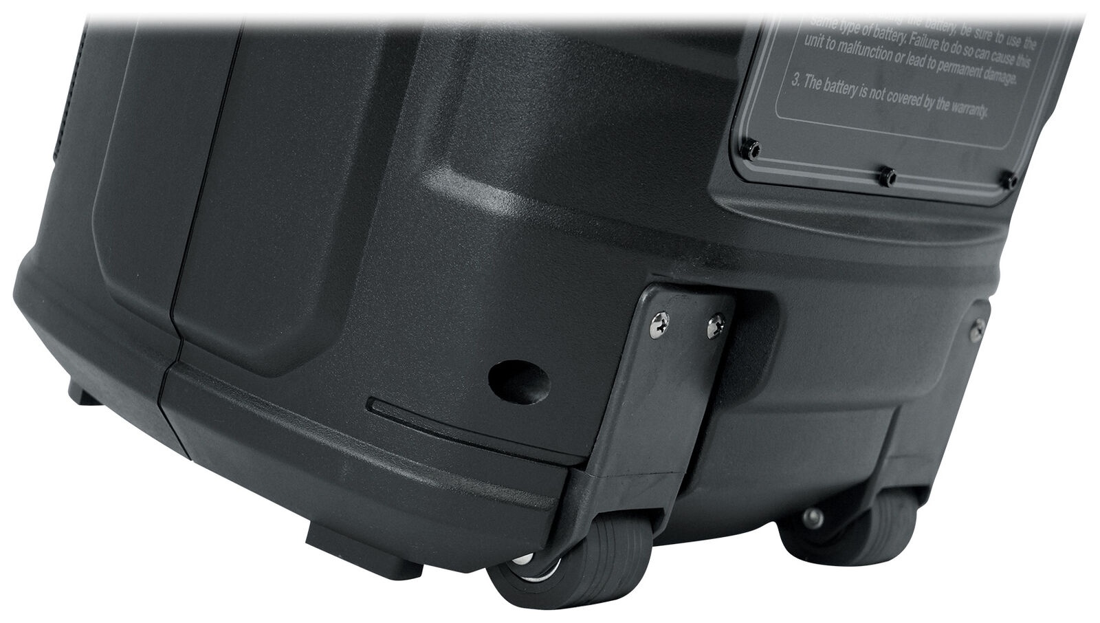 Go Party ZR10 Dual 10" Portable Wireless LED Bluetooth Speaker+UHF Mic