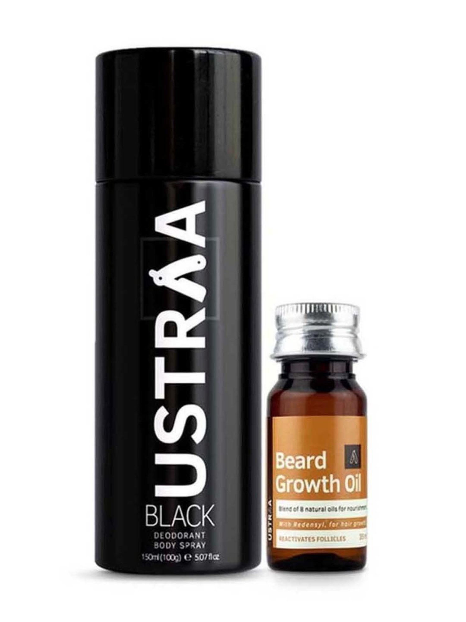Ustraa Ayurvedic Beard Growth Oil & Hair Growth Vitalizer Combo