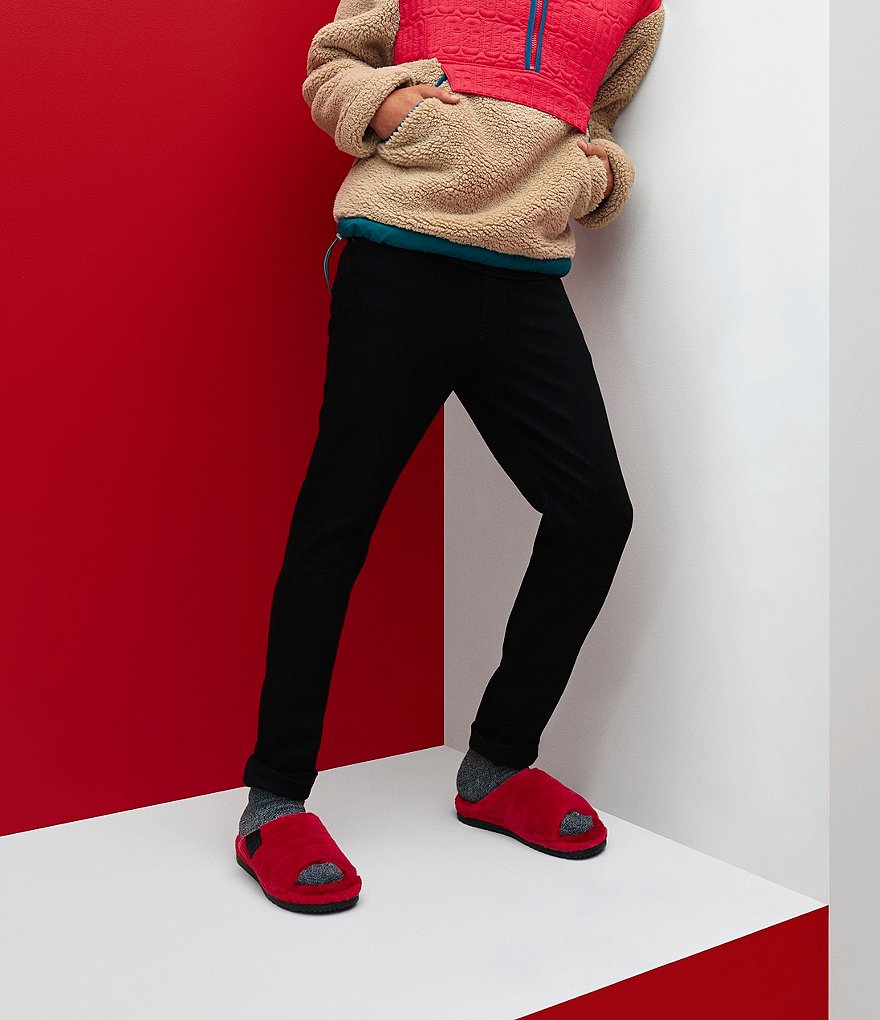 UGG&reg; Men's Scuff Logo Suede Slippers