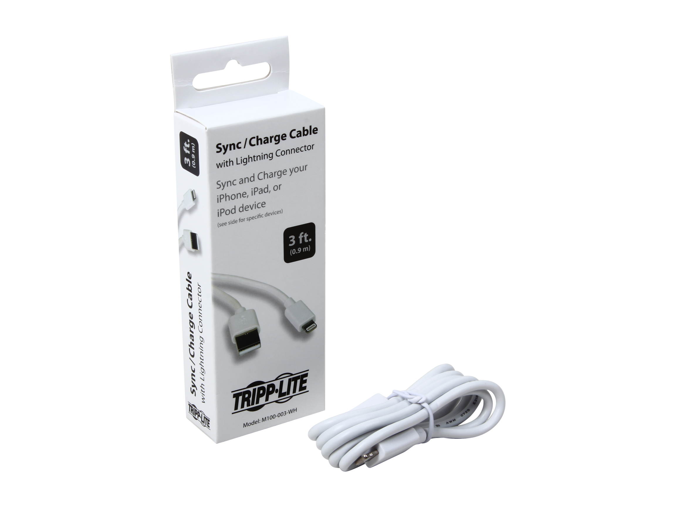 VisionTek 900784 Black Lightning to USB Black 1 Meter Cable - 5 Pack