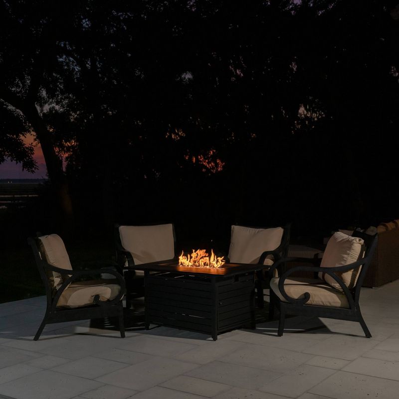 Longmont Aluminum Rectangle Fire Pit - Fire Sense