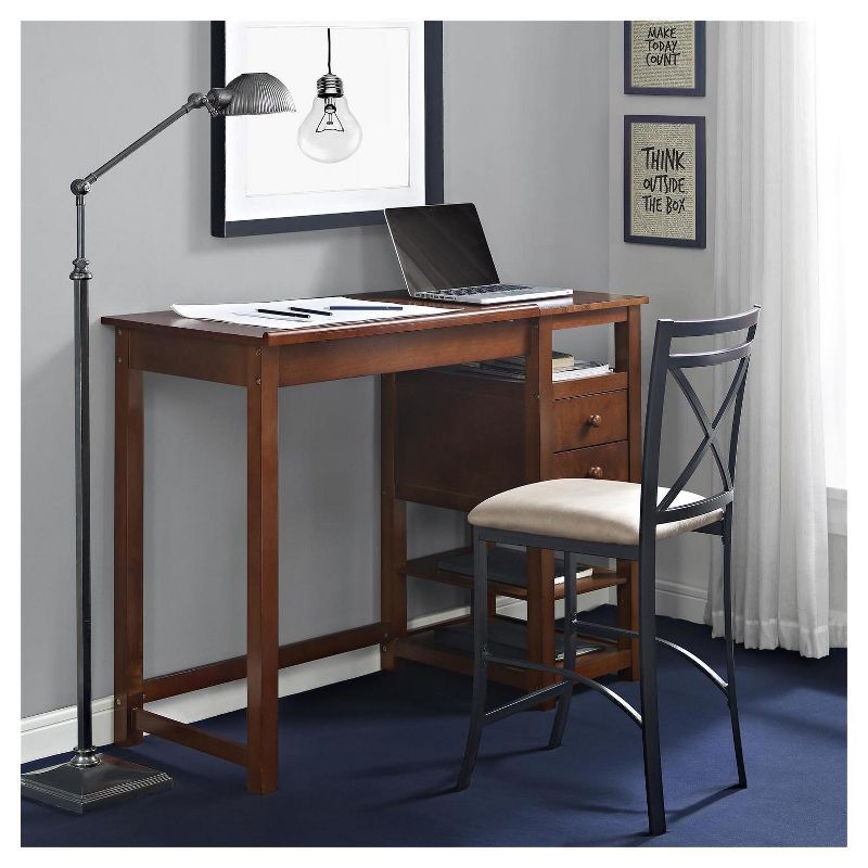 Drafting and Craft Counter Height Desk Coffee - Dorel Living