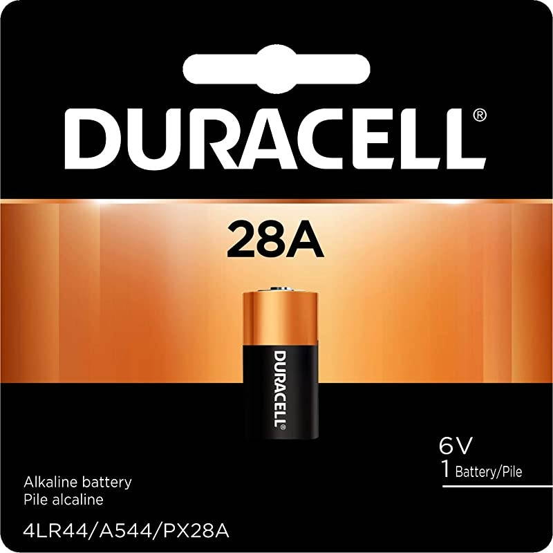 28A Alkaline Batteries - long lasting, 6 Volt specialty battery for household and business - 1 count