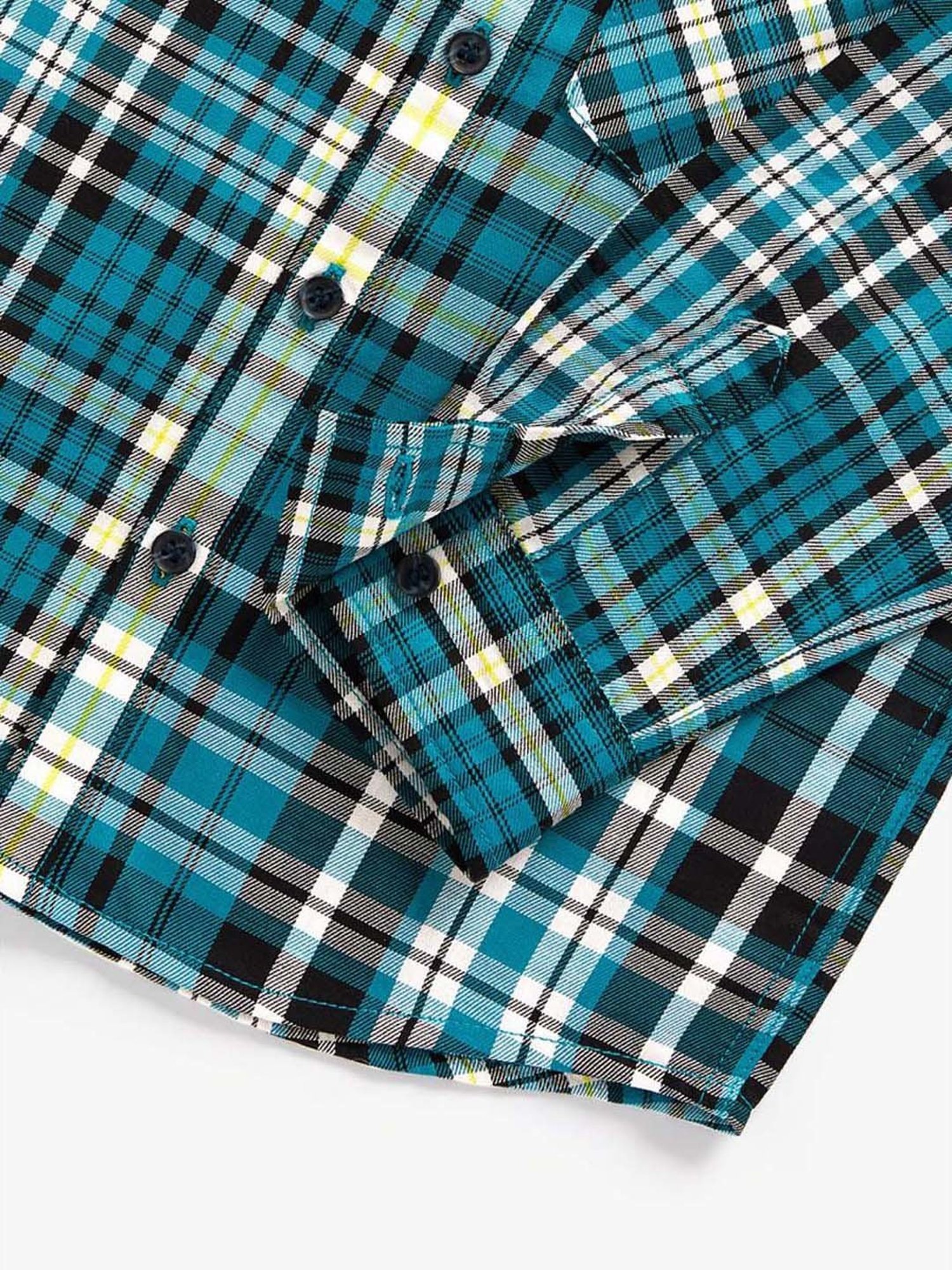 Mothercare Kids Blue Chequered Full Sleeves Shirt