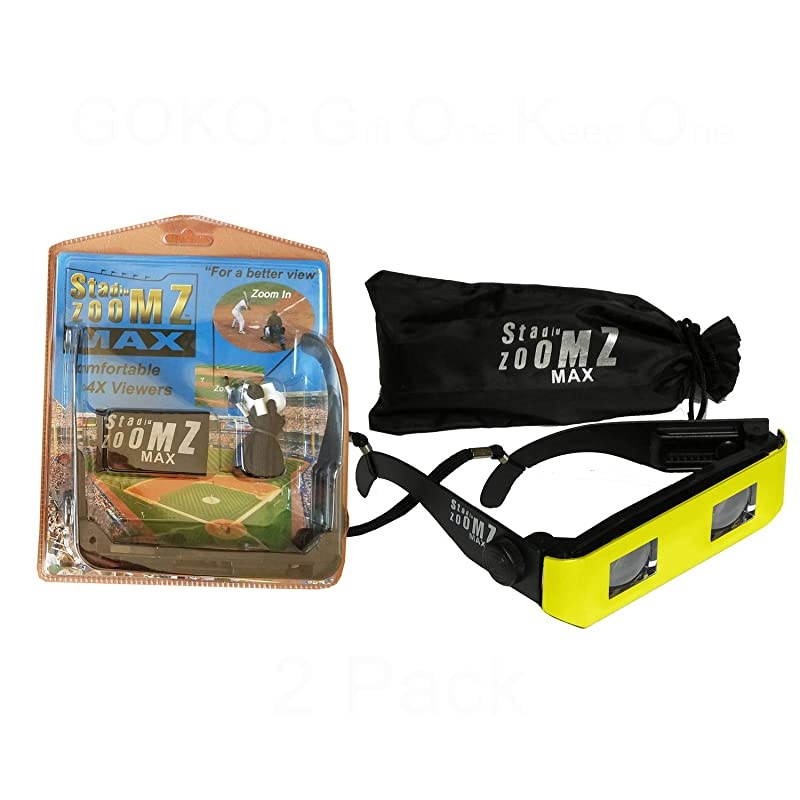 Pack Team Colors Sports Binocular Viewer Yellow Telescope Lenses Zoom in for SportsConcertsBoatingTraveletc