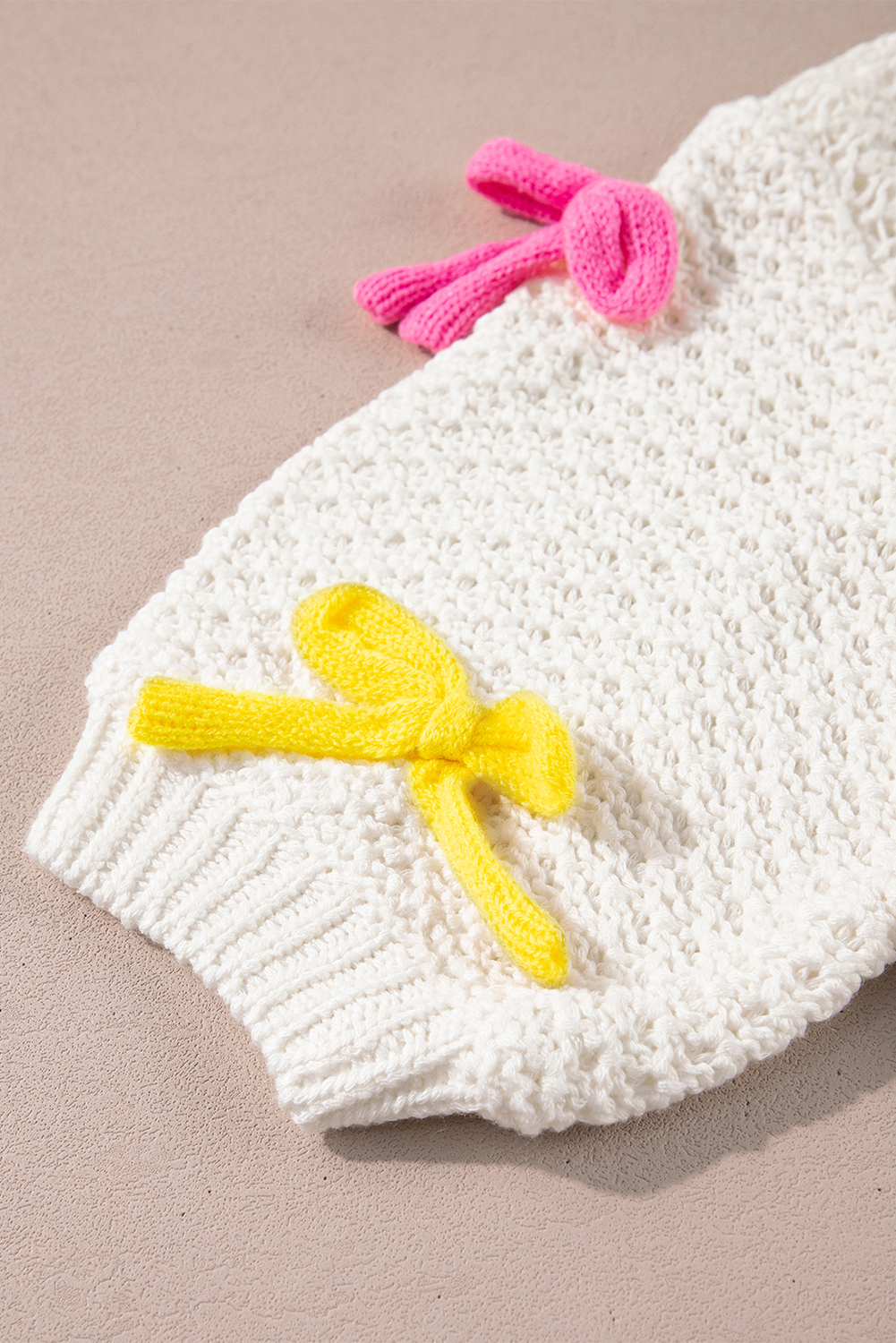 Light Blue Checkered Color Block Crew Neck Short Sleeve Sweater