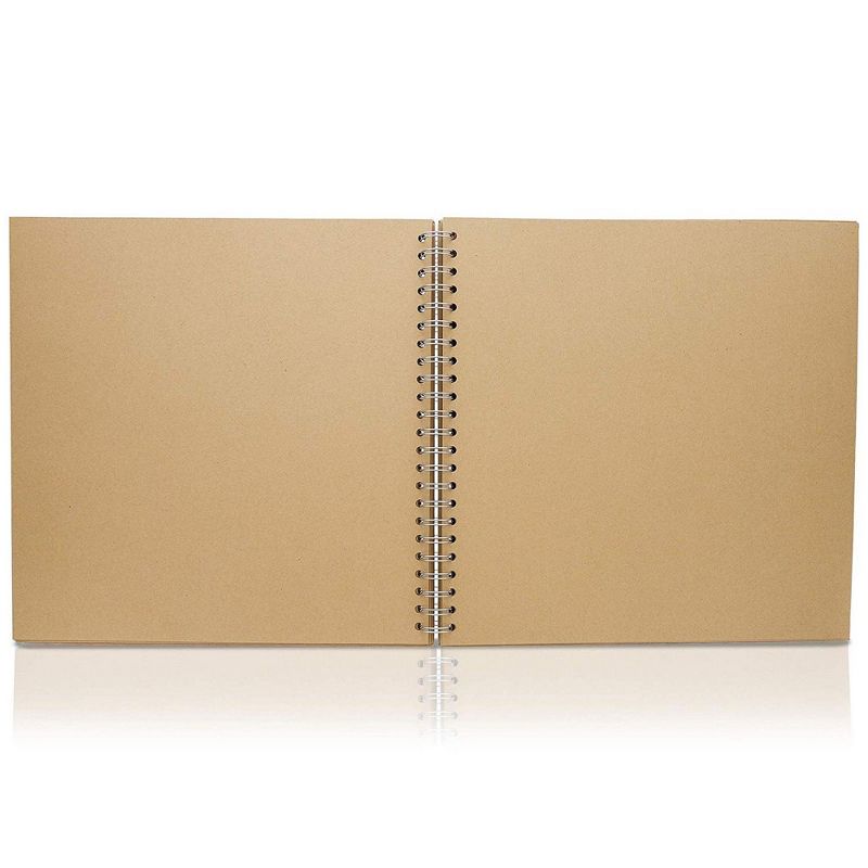 Paper Junkie Hardcover Kraft Blank Page Scrapbook Photo Album, 40 Sheets, 12 X 12 inches