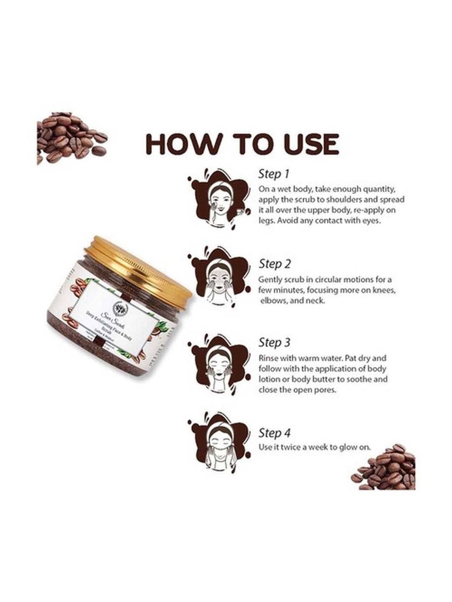 Seer Secrets Deep Exfoliating Face & Body Scrub - 300 gm