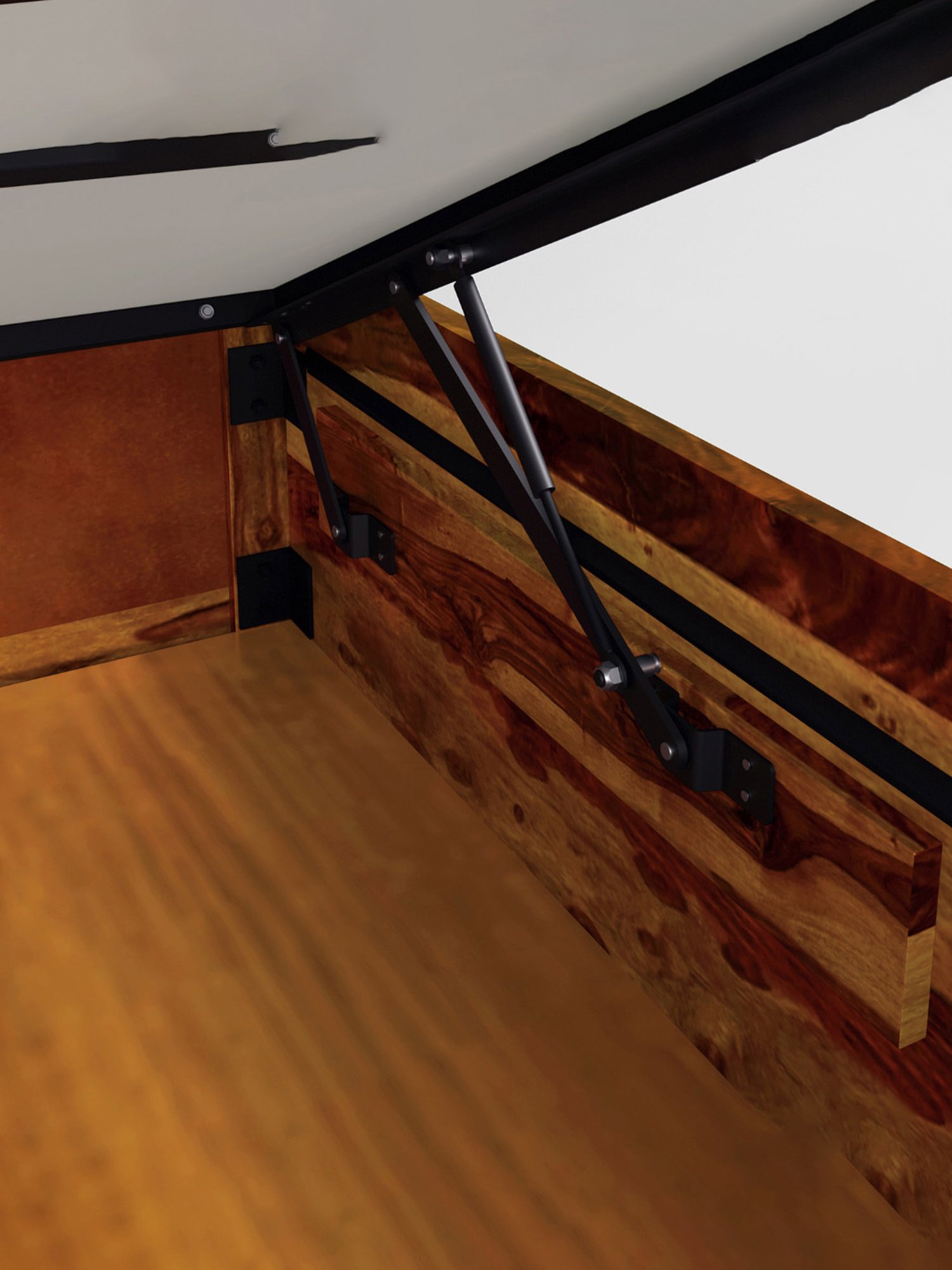 Nilkamal Riva Black Engineered Wood King Size Bed with Storage