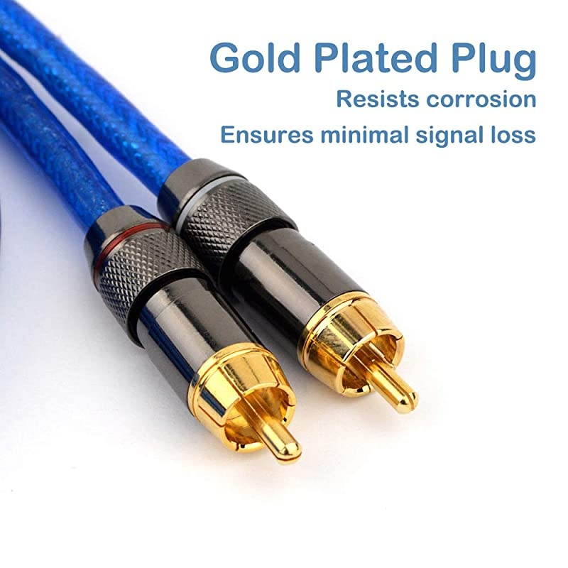 Dual Female XLR to RCA Cable, Heavy Duty 2 XLR Female to 2 RCA Male Patch Cable HiFi Stereo Audio Cable, Connection Amplifier Mixer Speaker Microphone Cable - 10 Ft
