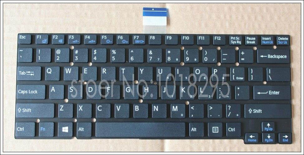 NEW US Laptop Keyboard FOR SONY VAIO SVT14 SVT13125CDS SVT131290S SVT13115FDS SVT131190S Keyboard  Black No Frame