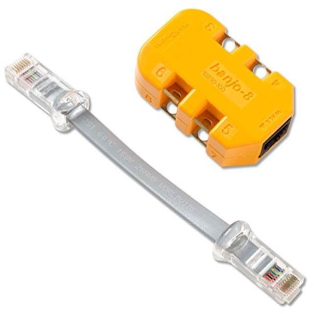 fluke networks 10230101 8wire inline modular adapter with kplug