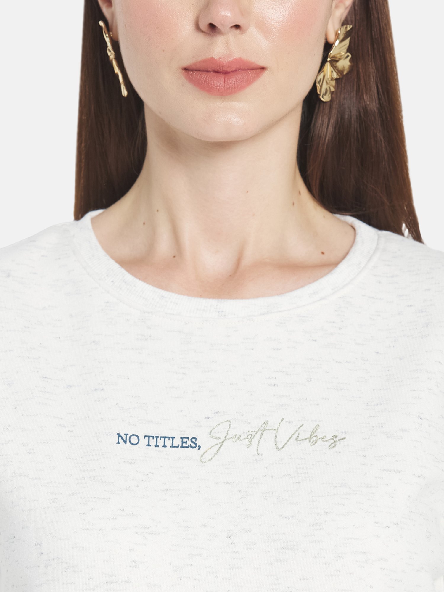 Belle Fille Yellow Patchwork Sweatshirt