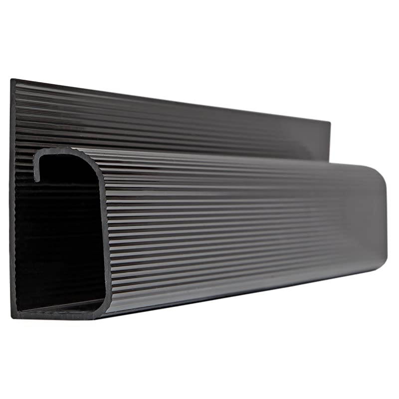 J Channel Desk Cable Organizer by  10 Black Raceway Channels Cord Cover Management Kit for Desks Offices and Kitchens