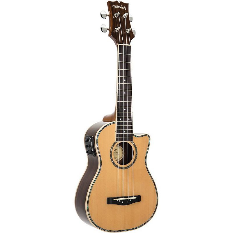Mitchell MU100CE Acoustic-Electric Concert Ukulele Natural Koa