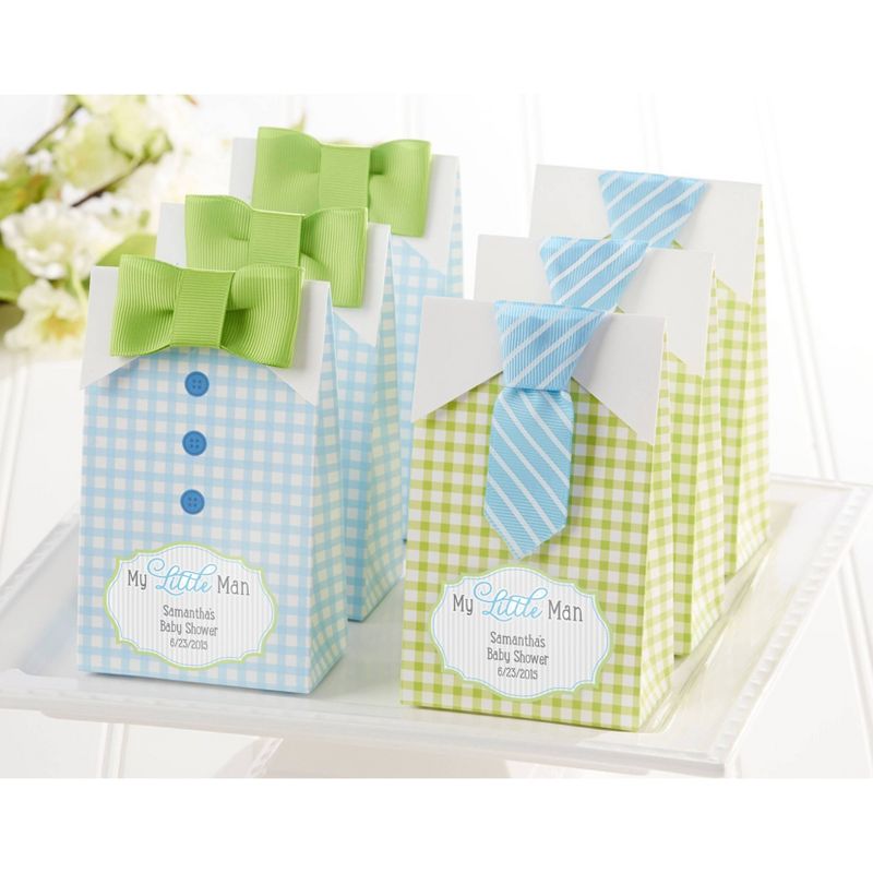 24ct 'Little Man' Tie and Bow Tie Candy Baby Shower Gift Bags