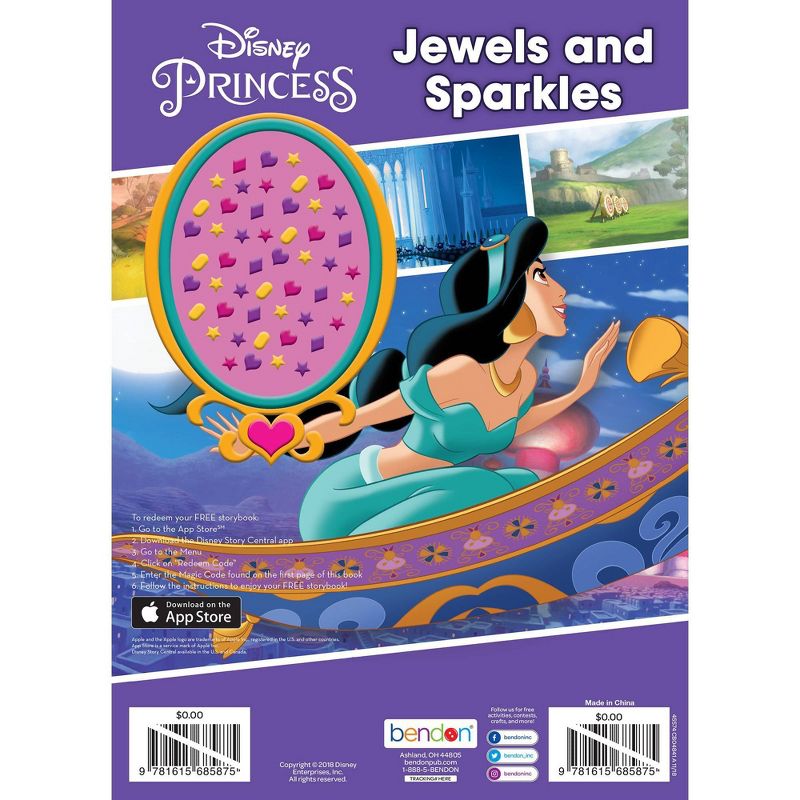 Disney Princess w/Jewel Stickers