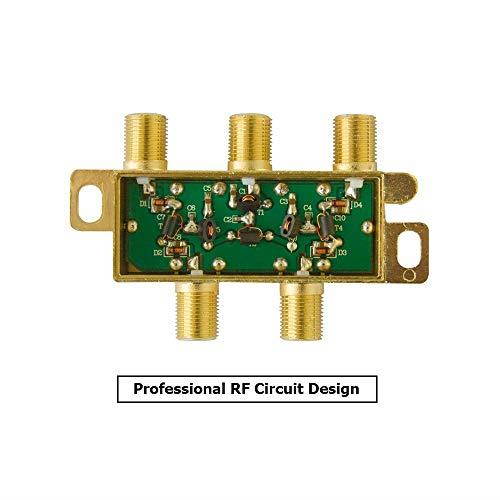 4322231244 Coaxial Cable Splitter for Satellite TV Antenna Signals 2GHz 52050MHz 4Way
