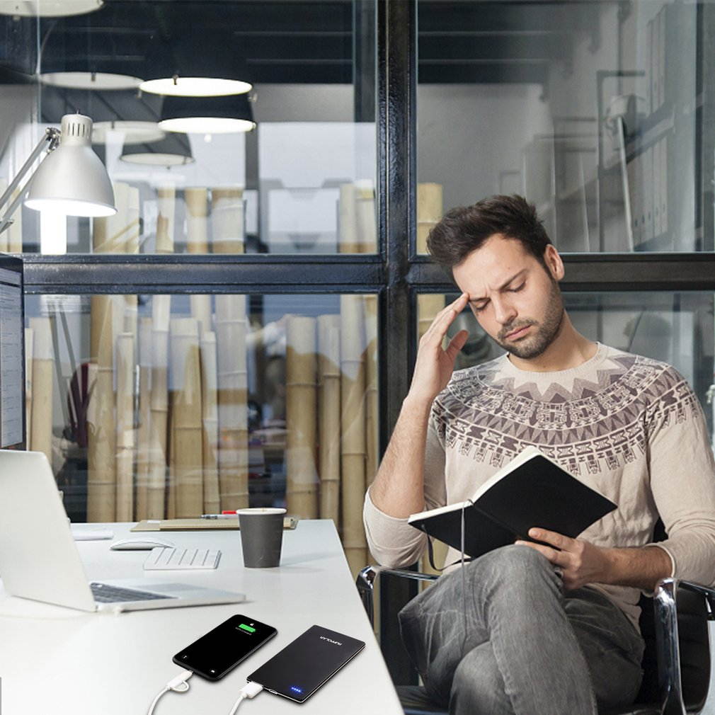 Compact Ultra-thin 5000mAh Power Bank Intelligent High-speed Universal Power Bank with Multi Protect Safety AL050