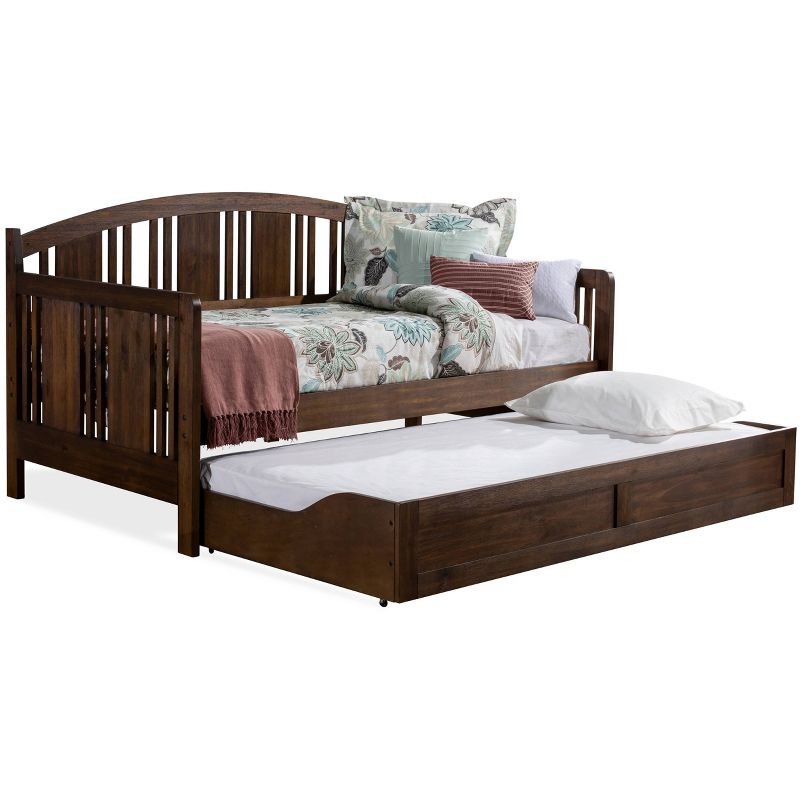 Dana Wood Daybed With Trundle Unit Twin Brushed Acacia - Hillsdale Furniture