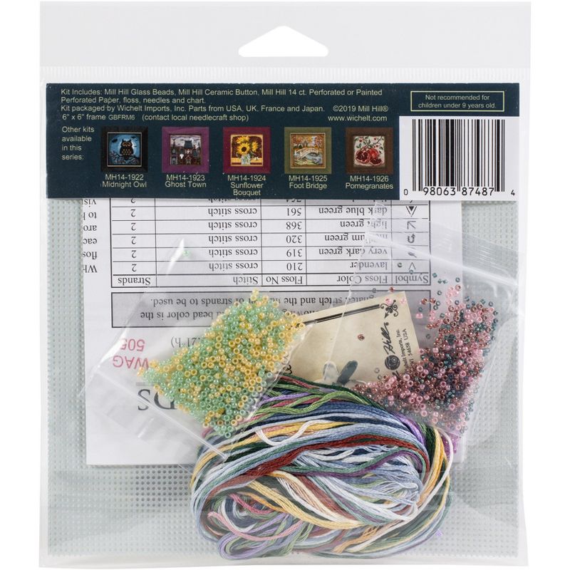 Mill Hill Buttons & Beads Counted Cross Stitch Kit 5"X5"-Fairy Garden (14 Count)