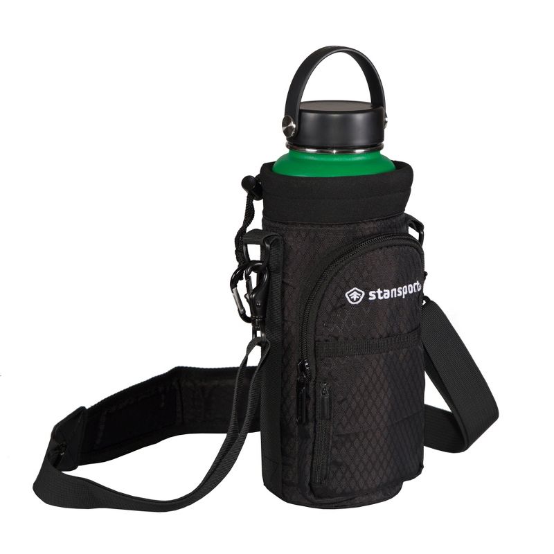 Stansport Bottle Carrier Up To 40oz Bottles Black
