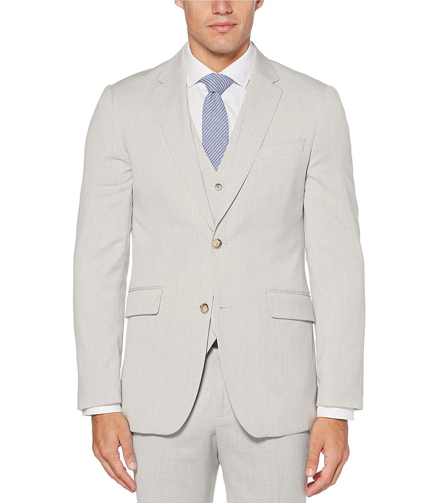 Murano Interstellar Collection Slim-Fit Checked Suit Separates Blazer