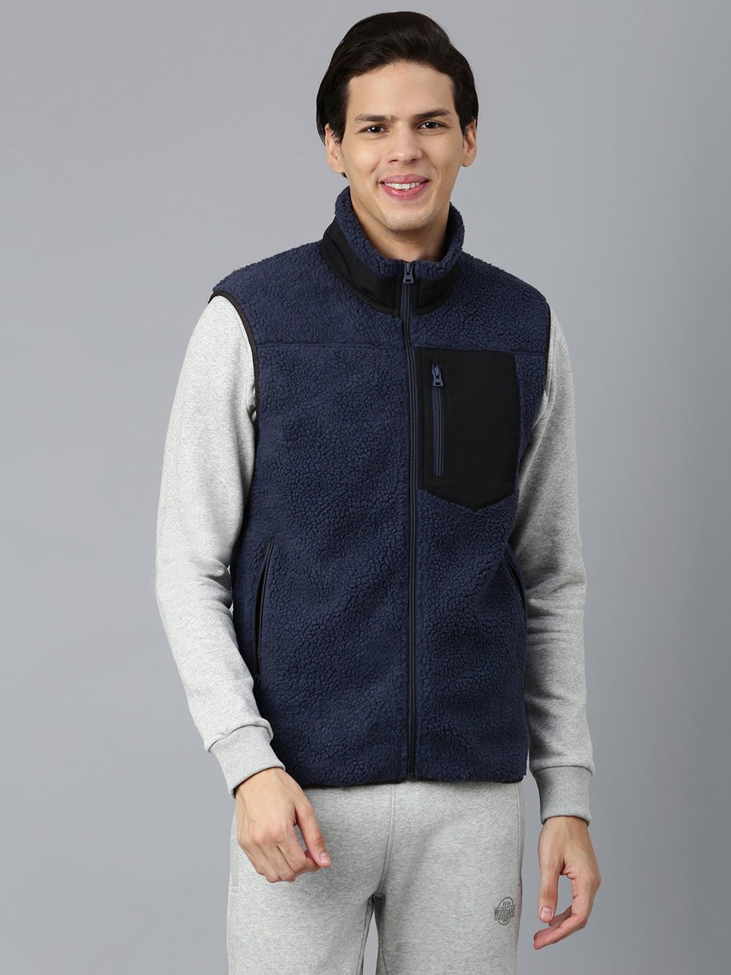 Woodland Navy Regular Fit Sweatshirt