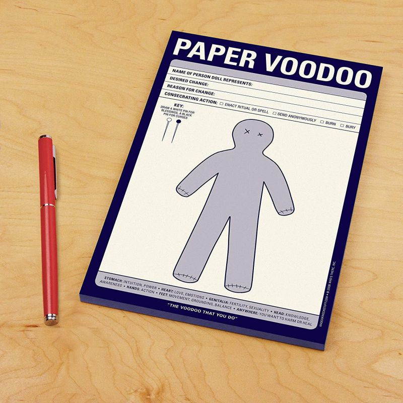 Knock Knock Paper Voodoo Note Pad (12208)