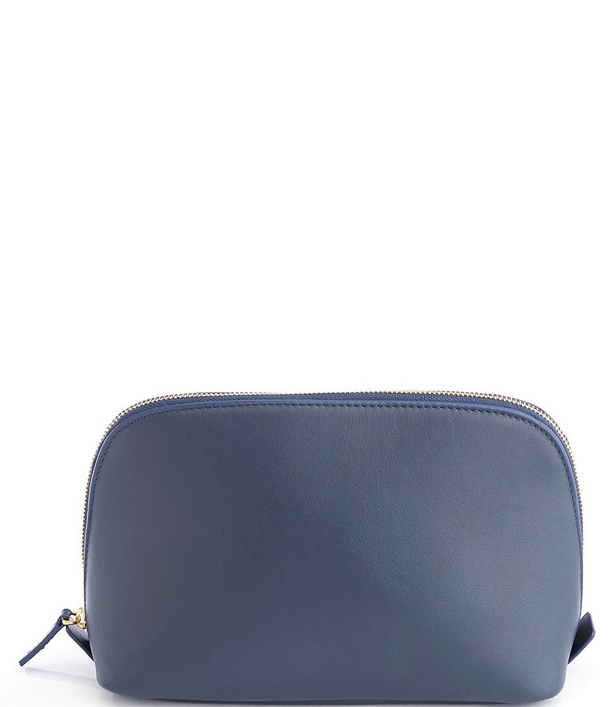 ROYCE New York Leather Large Cosmetic Bag