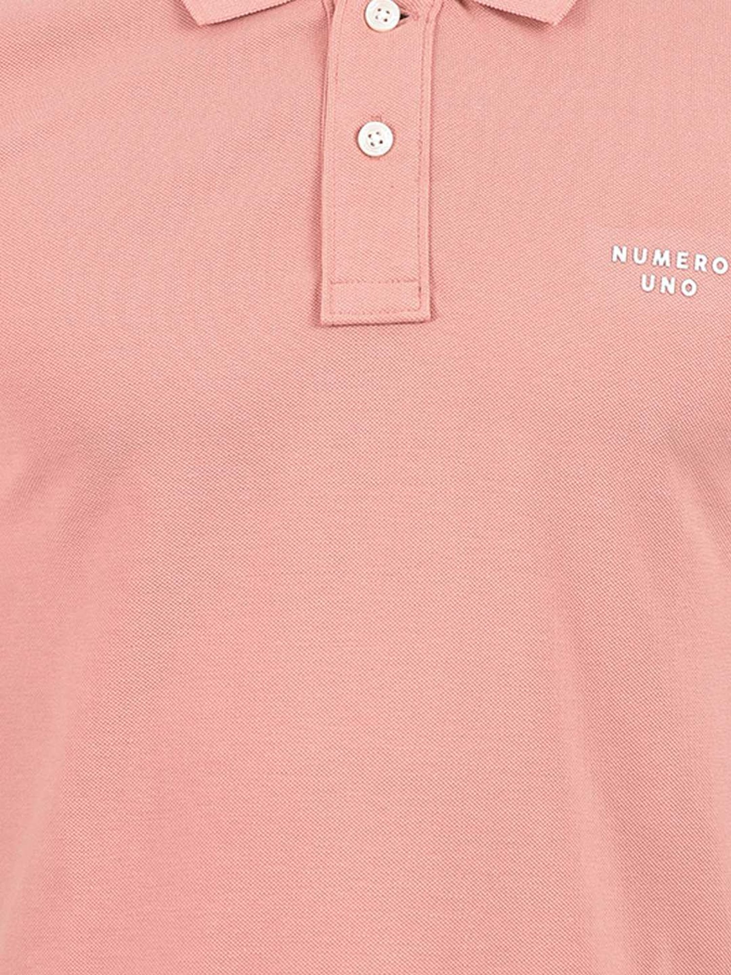 Numero Uno Dusty Pink Cotton Slim Fit Polo T-Shirt