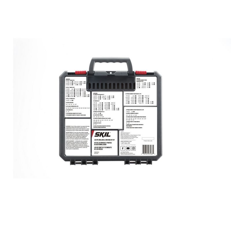 Skil SMXS8501 120-Piece Drilling and Driving Bit Set with Bit Grip