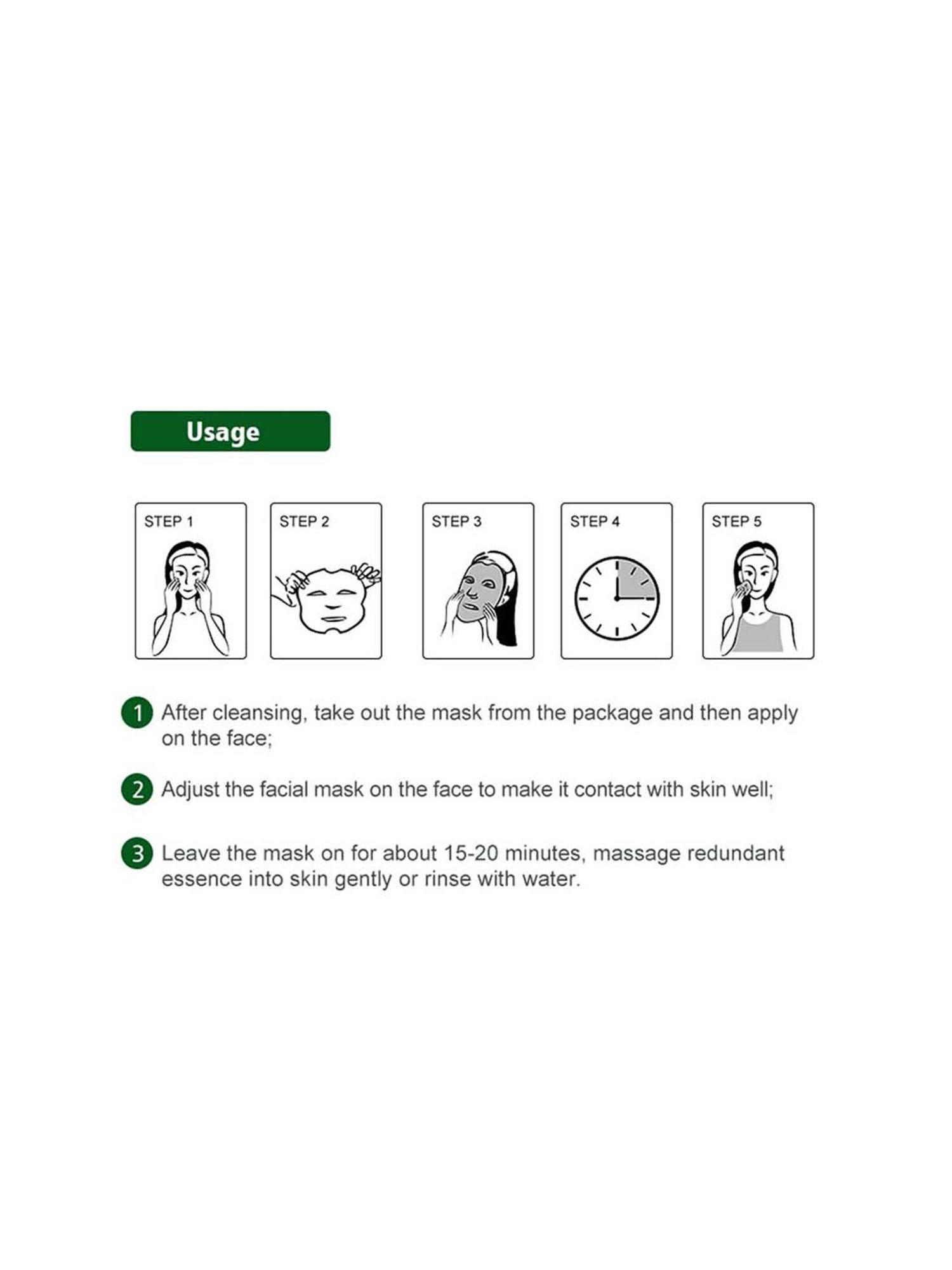 MONDSUB Avocado Nourishing Sheet Masks (Pack of 6) - 20 ml Each