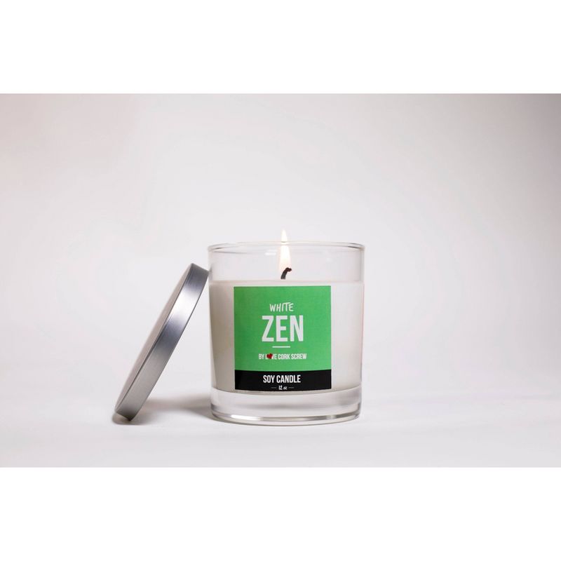 Zen White Candle - Love Cork Screw
