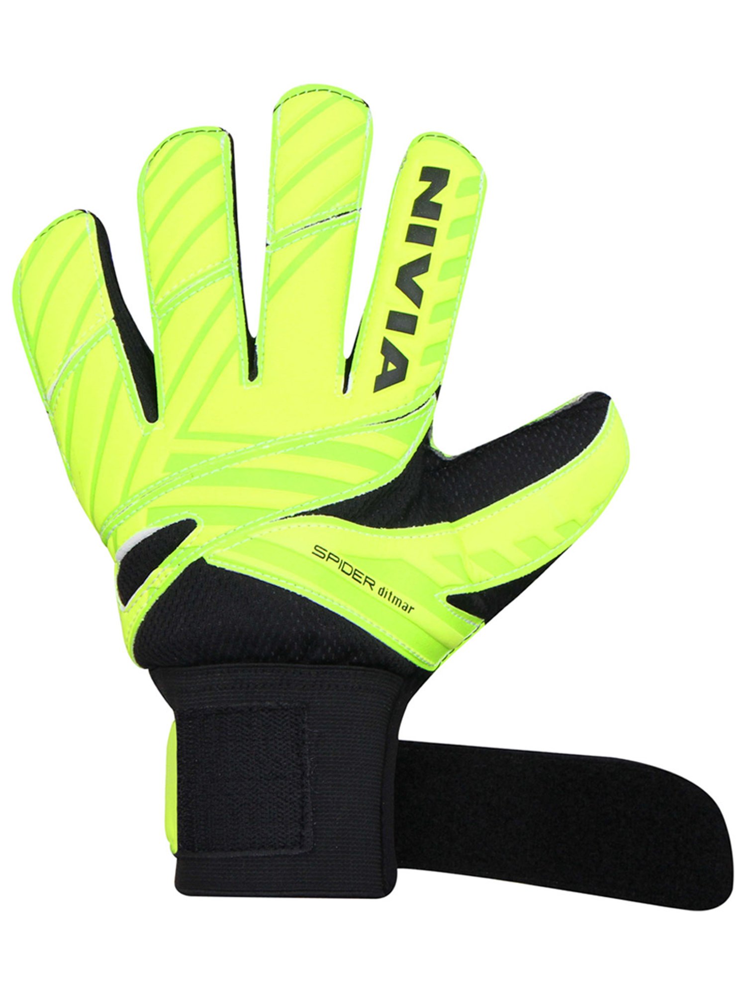 Nivia Ditmar Spider Goalkeeper Gloves (Green) Size - S