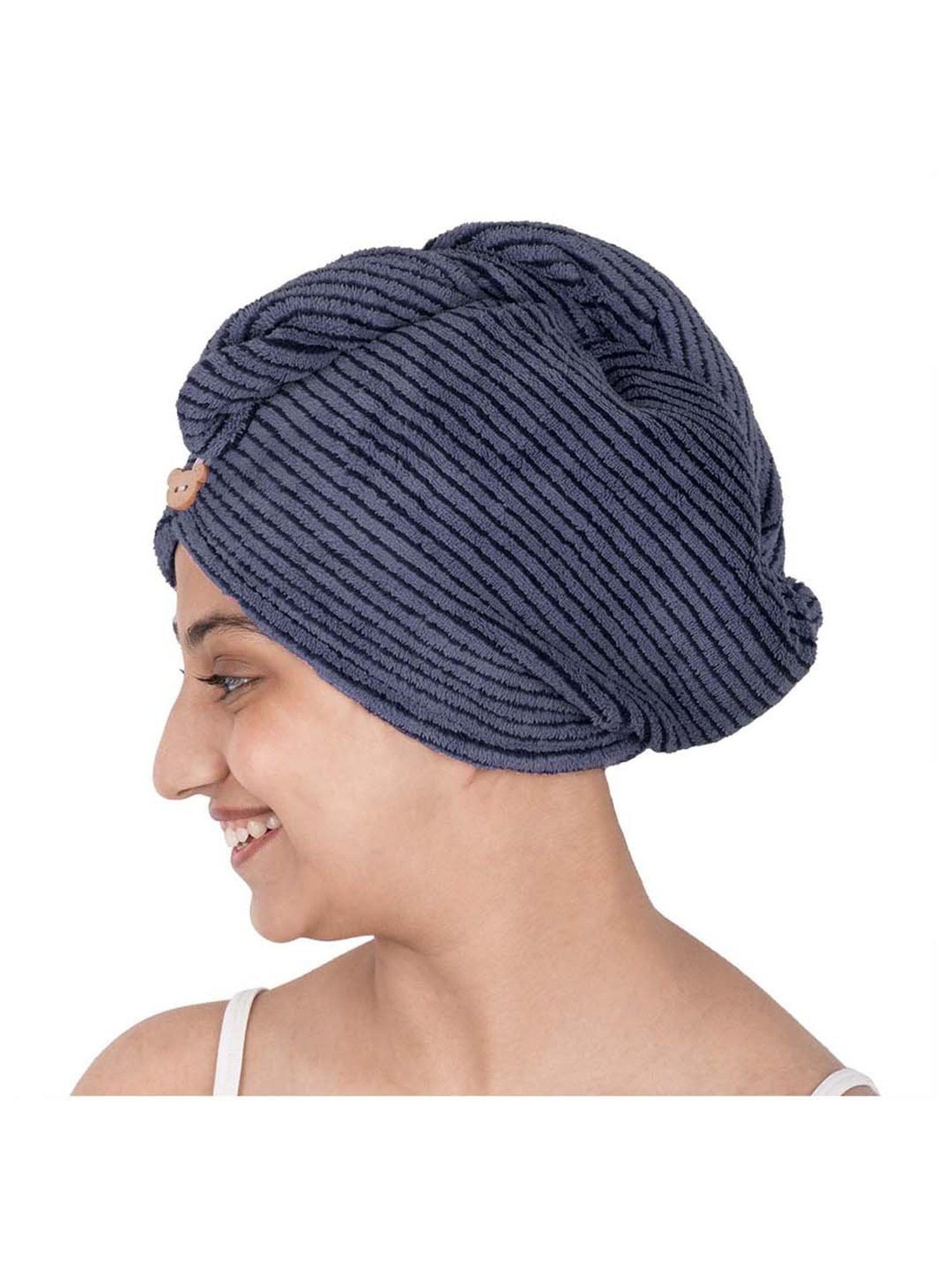 Streak Street Microfiber Hair Wrap Towel Blueberry Blast