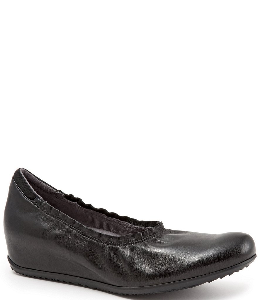 SoftWalk Wish Leather Slip-On Wedges