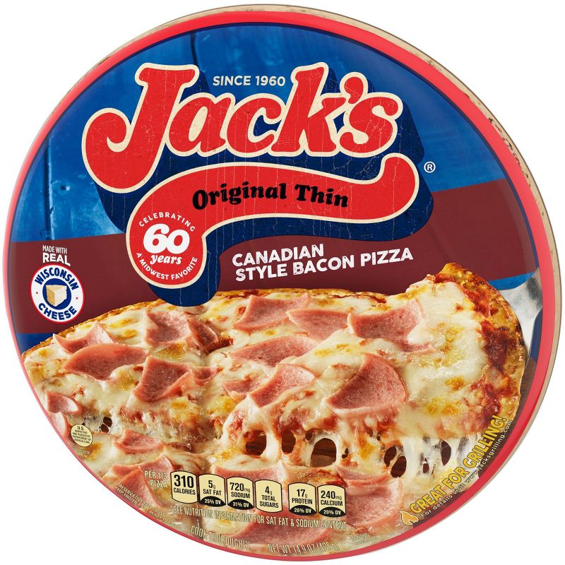 Jack's Original Canadian Bacon Frozen Pizza - 14.9oz