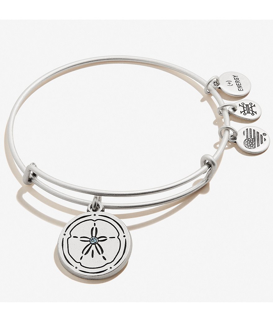Alex and Ani Sand Dollar Charm Bangle Bracelet
